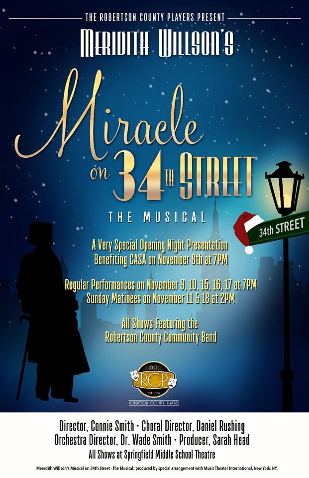 SAVE THE DATE Nashville Theater Calendar for November 12, 2018